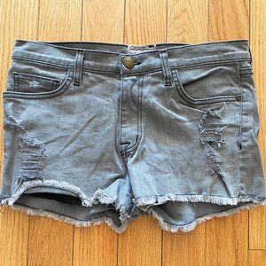 CURRENT/ELLIOTT The Boyfriend Denim Bleach Out night destroy jeans